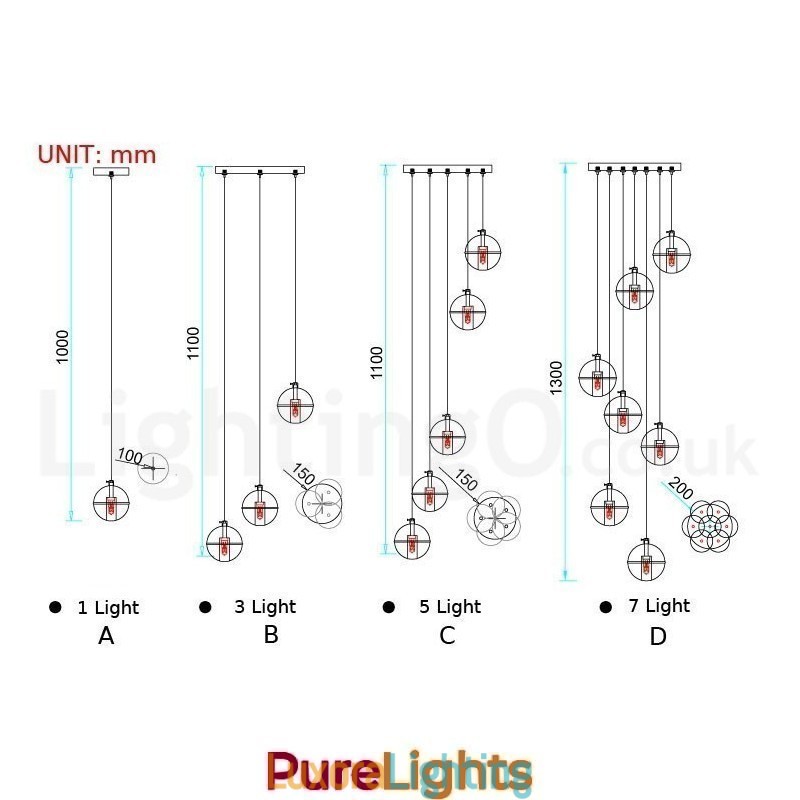 Designer Touch Decorative Creative Engineering Stage Meteorer Crystal Ball Pendant Light