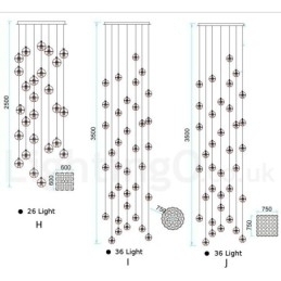 Designer Touch Decorative Creative Engineering Stage Meteorer Crystal Ball Pendant Light