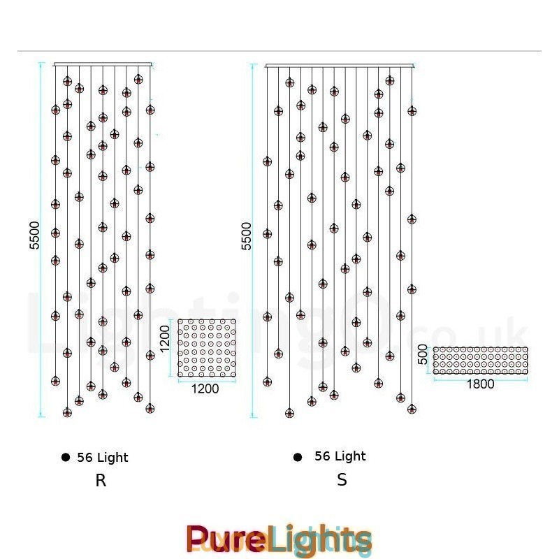 Designer Touch Decorative Creative Engineering Stage Meteorer Crystal Ball Pendant Light