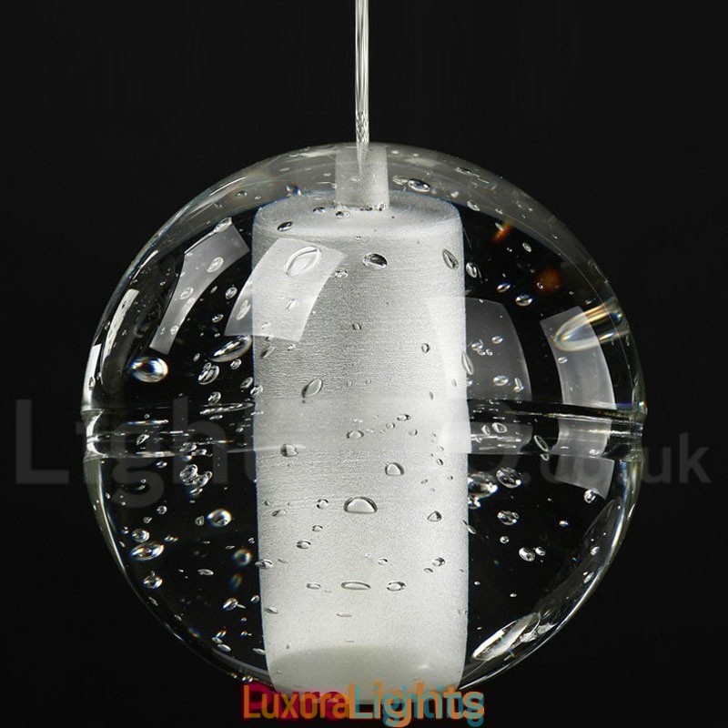 Designer Touch Decorative Creative Engineering Stage Meteorer Crystal Ball Pendant Light