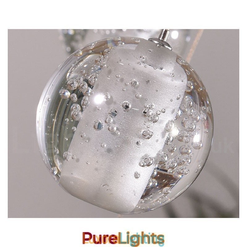 Designer Touch Decorative Creative Engineering Stage Meteorer Crystal Ball Pendant Light