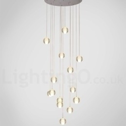 Designer Touch Decorative Creative Engineering Stage Meteorer Crystal Ball Pendant Light