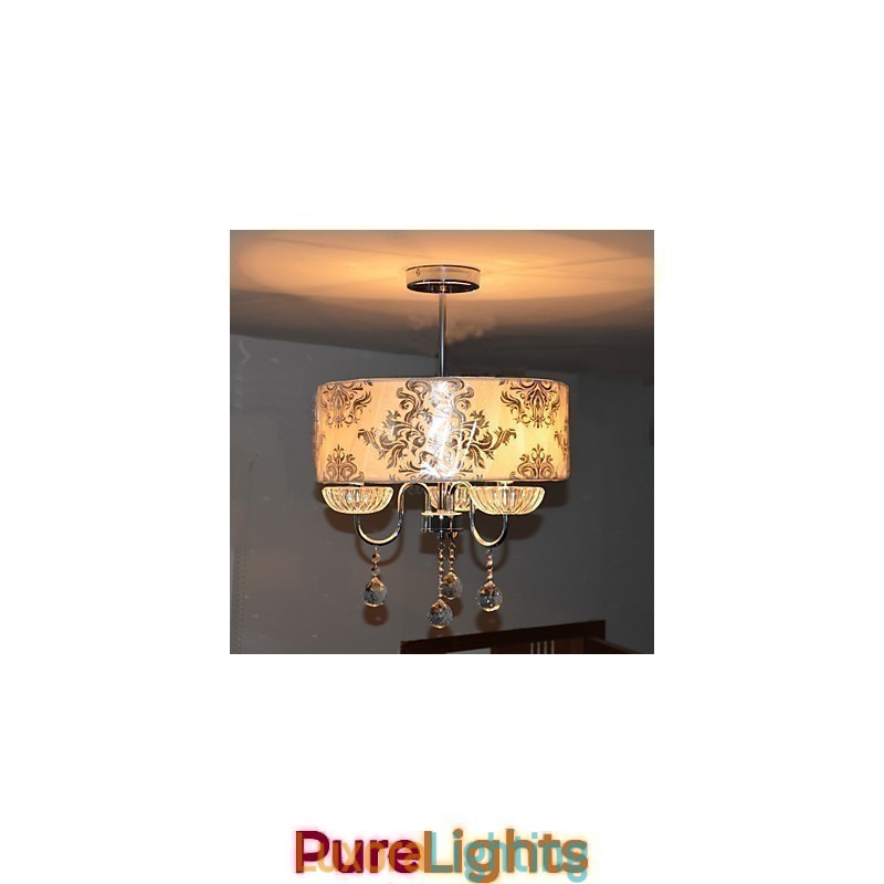 Designer Touch Decorative Modern Contemporary Crystal Electroplated Chandelier