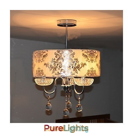 Designer Touch Decorative Modern Contemporary Crystal Electroplated Chandelier