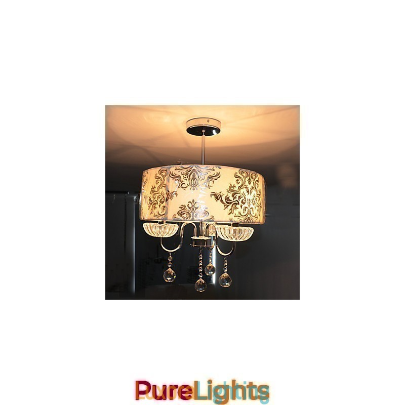 Designer Touch Decorative Modern Contemporary Crystal Electroplated Chandelier