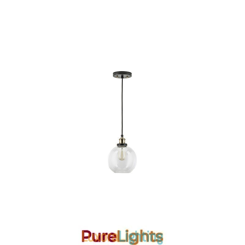 Designer Touch Decorative Industrial Factory Pendant Lamp Antique Brass One Light Fixture Glass Shade Cafe Pendant Light