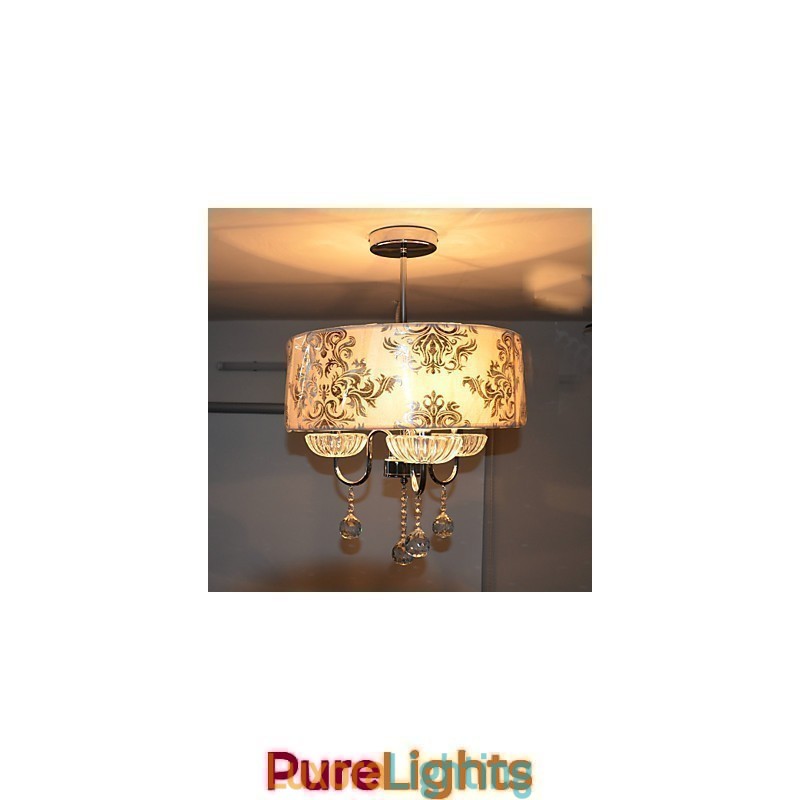 Designer Touch Decorative Modern Contemporary Crystal Electroplated Chandelier