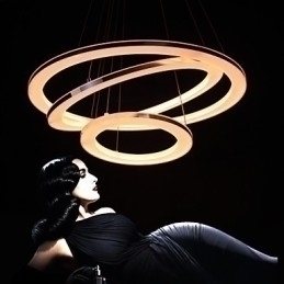 Designer Touch Decorative Modern Pendant Light 3 Rings Pendant Lamp Acrylic