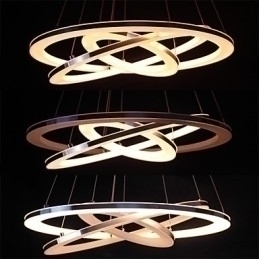 Designer Touch Decorative Modern Pendant Light 3 Rings Pendant Lamp Acrylic