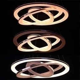 Designer Touch Decorative Modern Pendant Light 3 Rings Pendant Lamp Acrylic