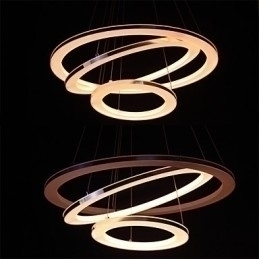 Designer Touch Decorative Modern Pendant Light 3 Rings Pendant Lamp Acrylic