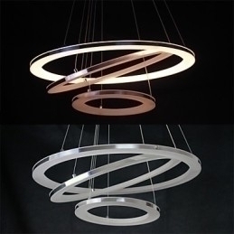 Designer Touch Decorative Modern Pendant Light 3 Rings Pendant Lamp Acrylic