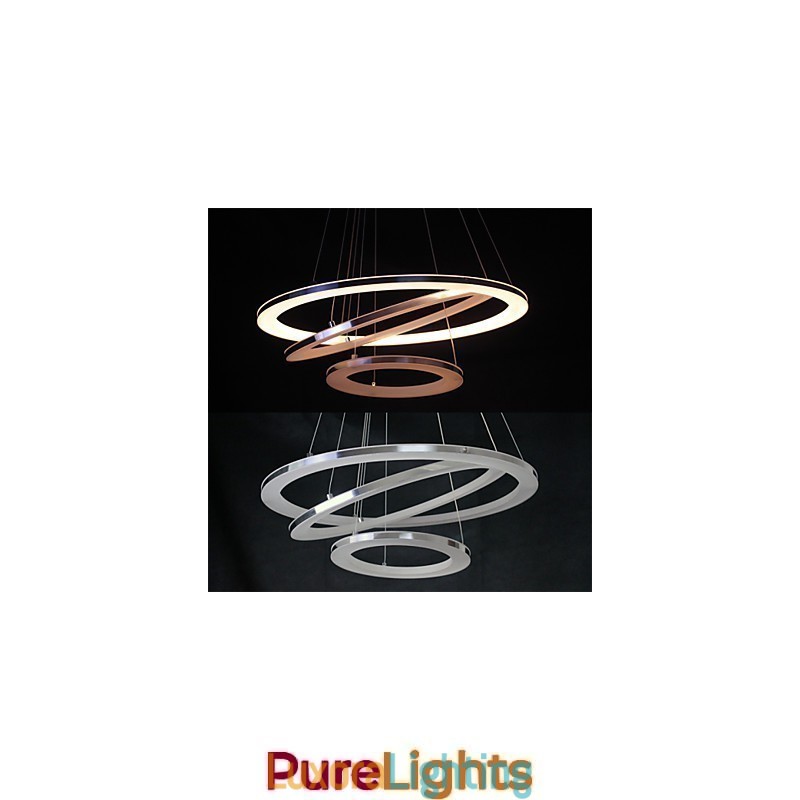 Designer Touch Decorative Modern Pendant Light 3 Rings Pendant Lamp Acrylic