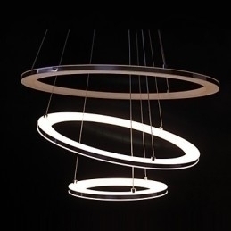 Designer Touch Decorative Modern Pendant Light 3 Rings Pendant Lamp Acrylic