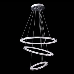 Designer Touch Decorative Modern Pendant Light 3 Rings Pendant Lamp Acrylic