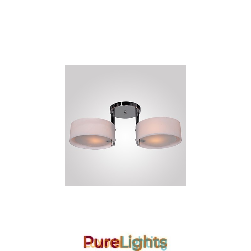 Designer Touch Decorative Modern Contemporary Chrome Metal Chandelier Flush Mount