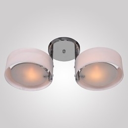 Designer Touch Decorative Modern Contemporary Chrome Metal Chandelier Flush Mount