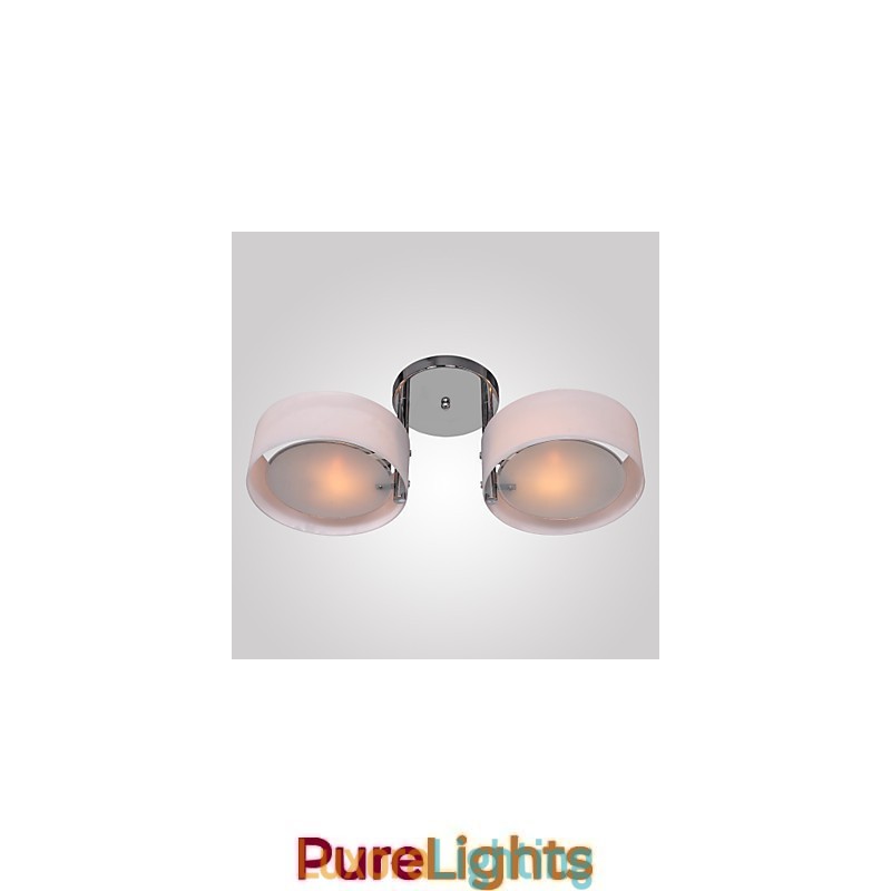 Designer Touch Decorative Modern Contemporary Chrome Metal Chandelier Flush Mount