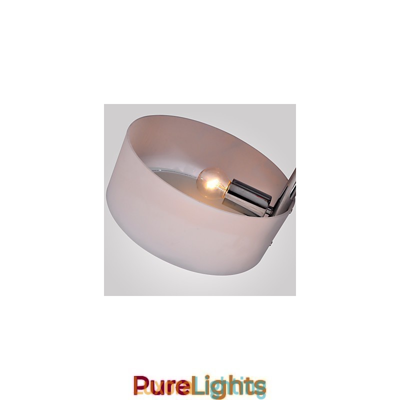 Designer Touch Decorative Modern Contemporary Chrome Metal Chandelier Flush Mount