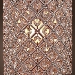 Designer Touch Decorative Crystal Drop Pendant Light in Cylinder Style