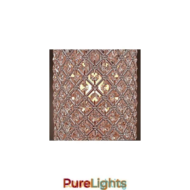 Designer Touch Decorative Crystal Drop Pendant Light in Cylinder Style