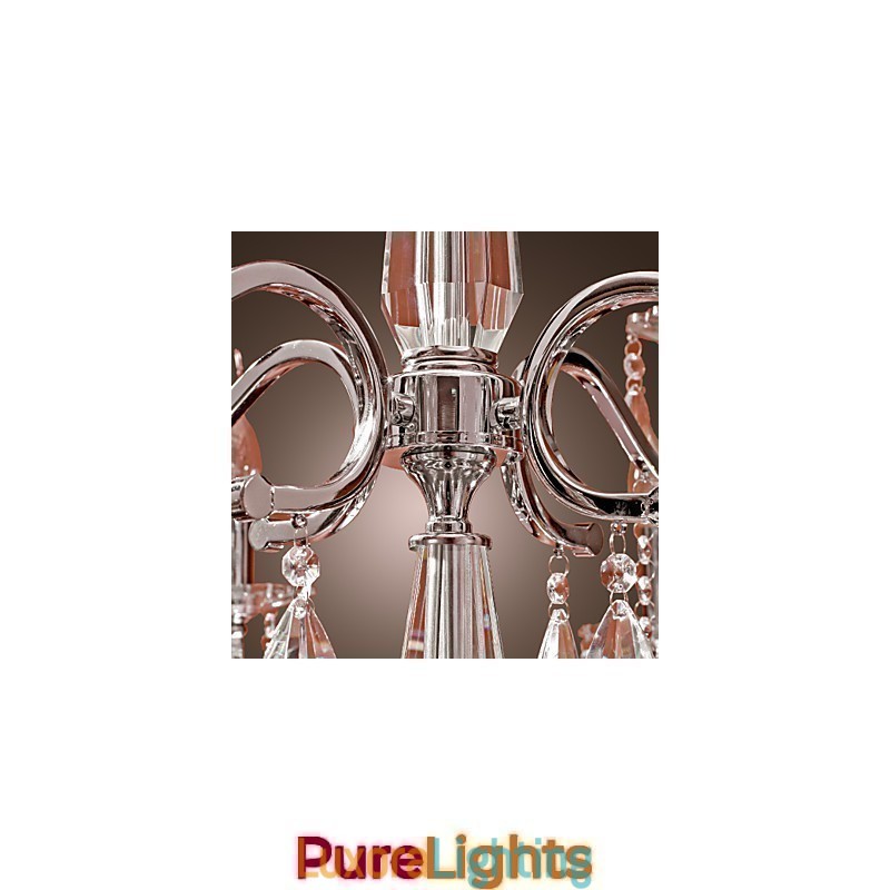 Designer Touch Decorative Chandelier Crystal Modern 2 Tiers Living 12 Lights