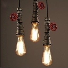 Designer Touch Decorative Retro Hanging Lamp Act The Role Ofing Loft Decoration Rural Industrial Pipe Pendant Lamp