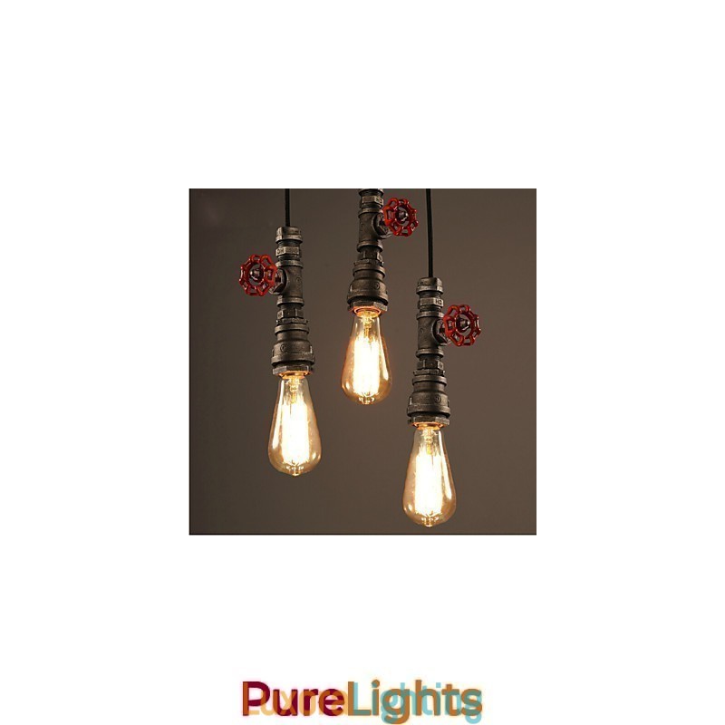 Designer Touch Decorative Retro Hanging Lamp Act The Role Ofing Loft Decoration Rural Industrial Pipe Pendant Lamp