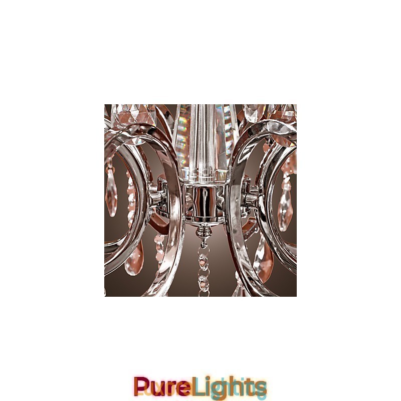 Designer Touch Decorative Chandelier Crystal Modern 2 Tiers Living 12 Lights