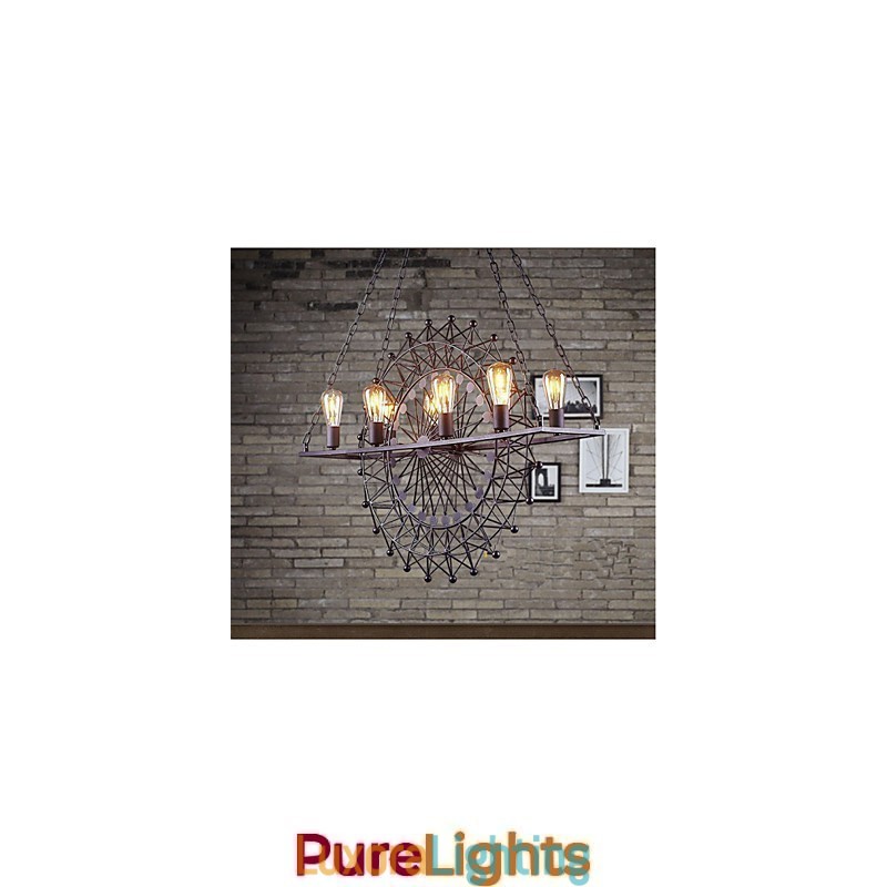 Designer Touch Decorative The Skyscraper Wheel Pendant Lamp Industrial Style