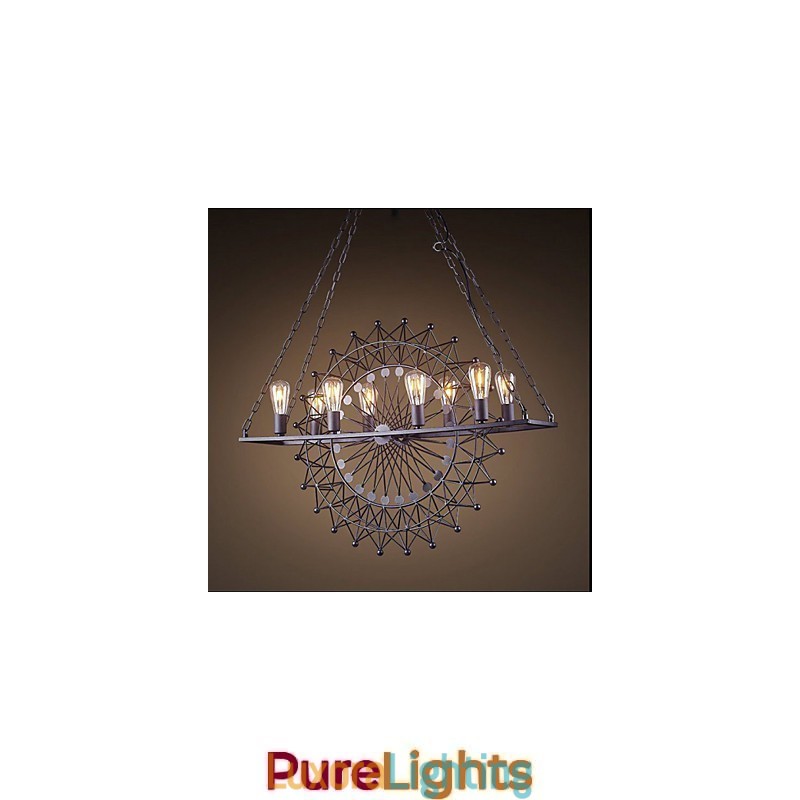 Designer Touch Decorative The Skyscraper Wheel Pendant Lamp Industrial Style