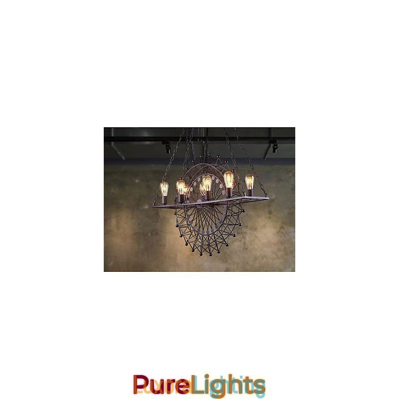 Designer Touch Decorative The Skyscraper Wheel Pendant Lamp Industrial Style