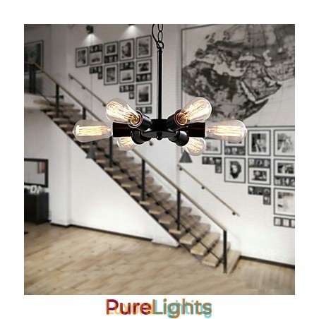 Designer Touch Decorative Edison Retro Light Chandelier
