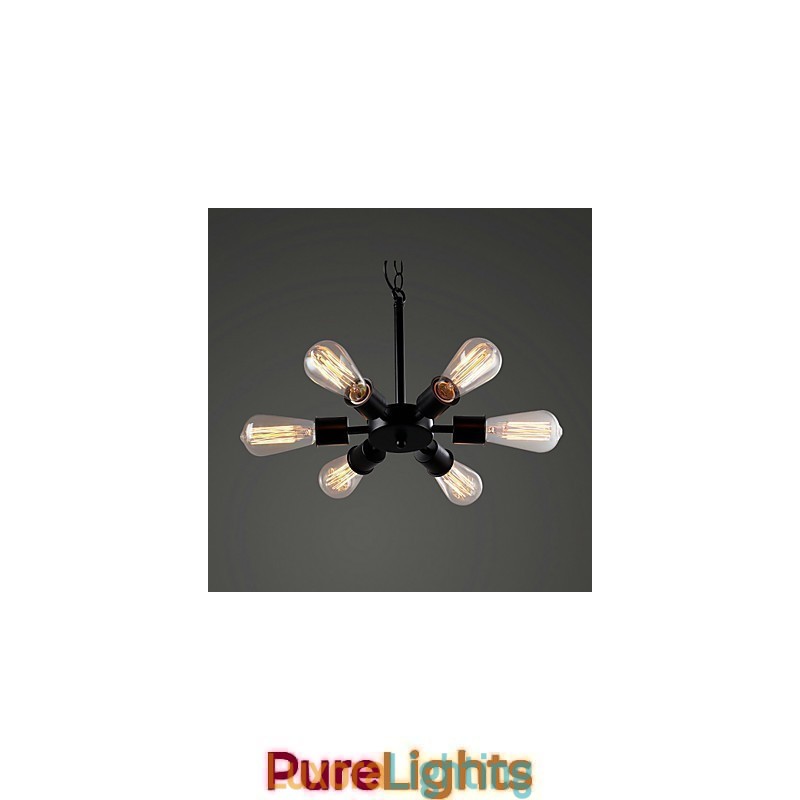 Designer Touch Decorative Edison Retro Light Chandelier