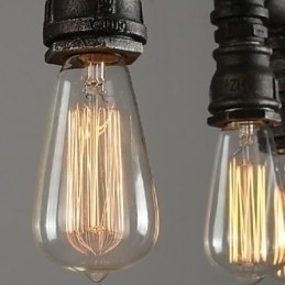 Designer Touch Decorative Traditional Classic Vintage Lantern Country Retro Mini Style Painting Metal Pendant Light Dining