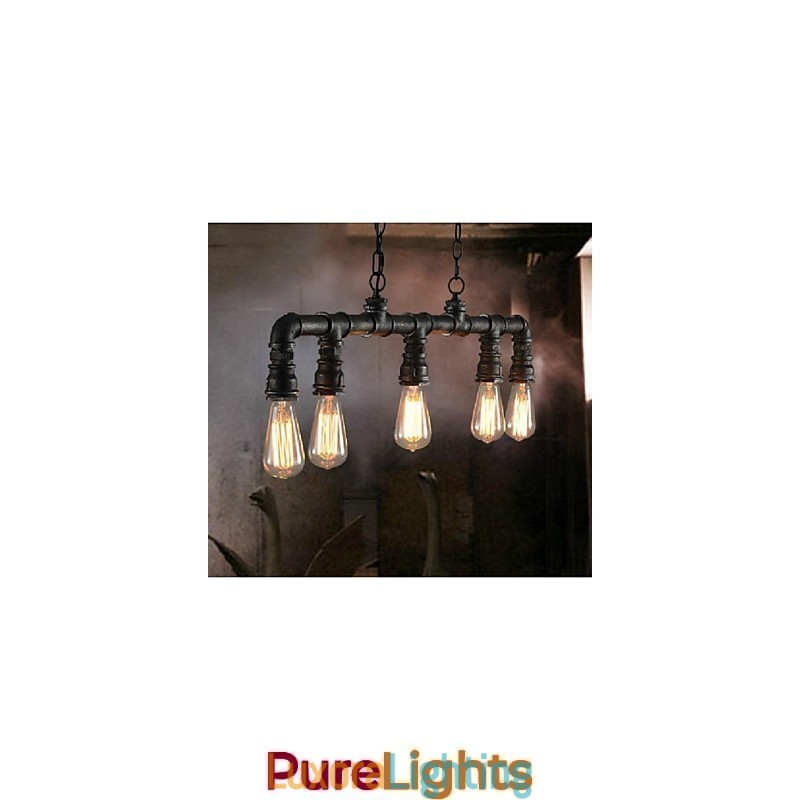 Designer Touch Decorative Traditional Classic Vintage Lantern Country Retro Mini Style Painting Metal Pendant Light Dining