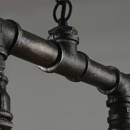 Designer Touch Decorative Traditional Classic Vintage Lantern Country Retro Mini Style Painting Metal Pendant Light Dining