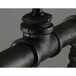 Designer Touch Decorative Traditional Classic Vintage Lantern Country Retro Mini Style Painting Metal Pendant Light Dining