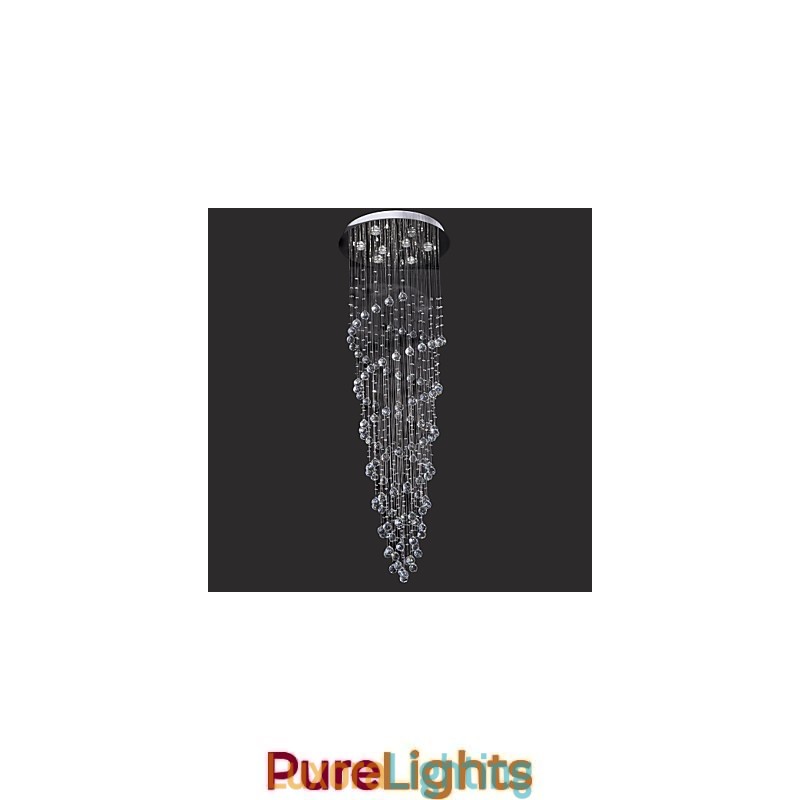 Designer Touch Decorative Modern Contemporary Crystal Chrome Metal Flush Mount