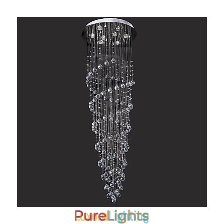Designer Touch Decorative Modern Contemporary Crystal Chrome Metal Flush Mount