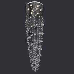 Designer Touch Decorative Modern Contemporary Crystal Chrome Metal Flush Mount
