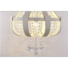 Designer Touch Decorative Post Modern Luxury Leather Crystal Creative Lron Chandelier