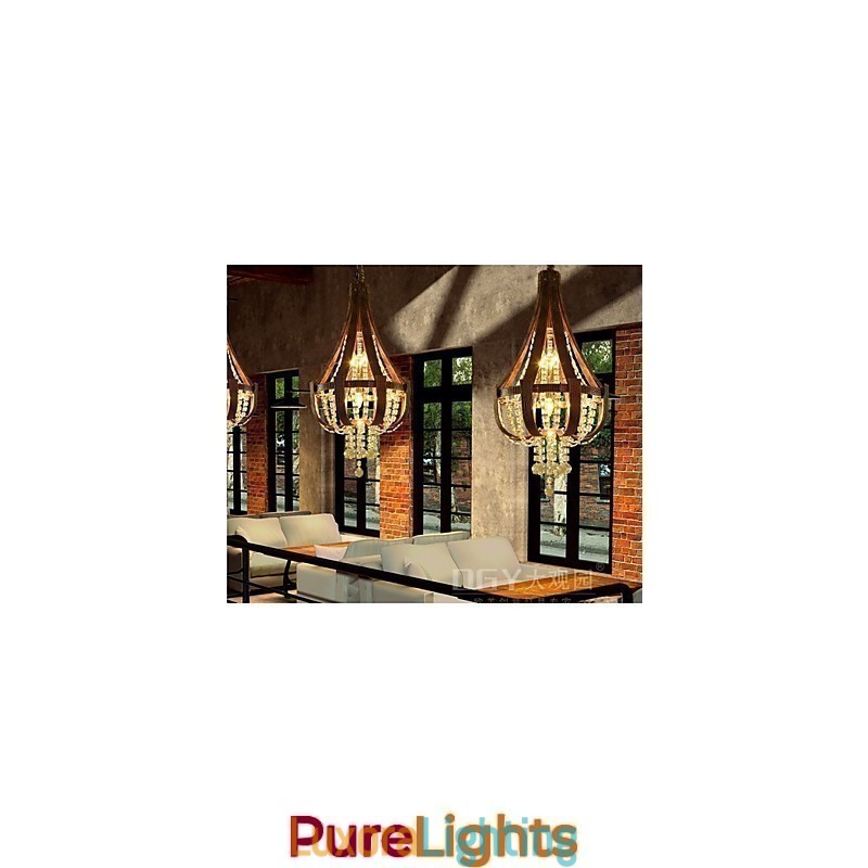 Designer Touch Decorative Post Modern Luxury Leather Crystal Creative Lron Chandelier