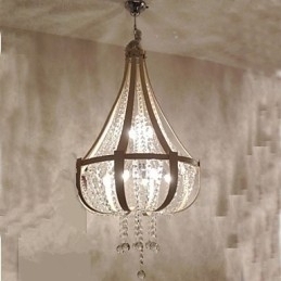 Designer Touch Decorative Post Modern Luxury Leather Crystal Creative Lron Chandelier