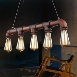 Designer Touch Decorative American Country Industrial Porch Loft Conduit Droplight