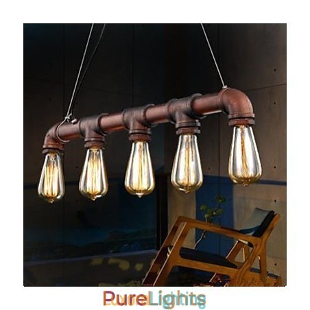 Designer Touch Decorative American Country Industrial Porch Loft Conduit Droplight