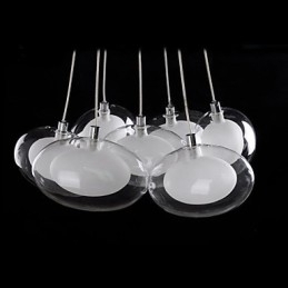 Designer Touch Decorative Modern Contemporary Chrome Metal Pendant Light