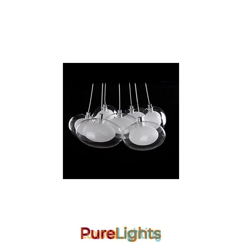 Designer Touch Decorative Modern Contemporary Chrome Metal Pendant Light