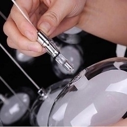 Designer Touch Decorative Modern Contemporary Chrome Metal Pendant Light