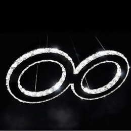 Designer Touch Decorative Contemporary Crystal Chrome Metal Pendant Light